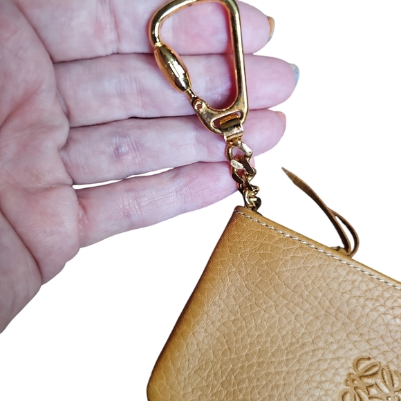 Loewe Tan Leather Pouch